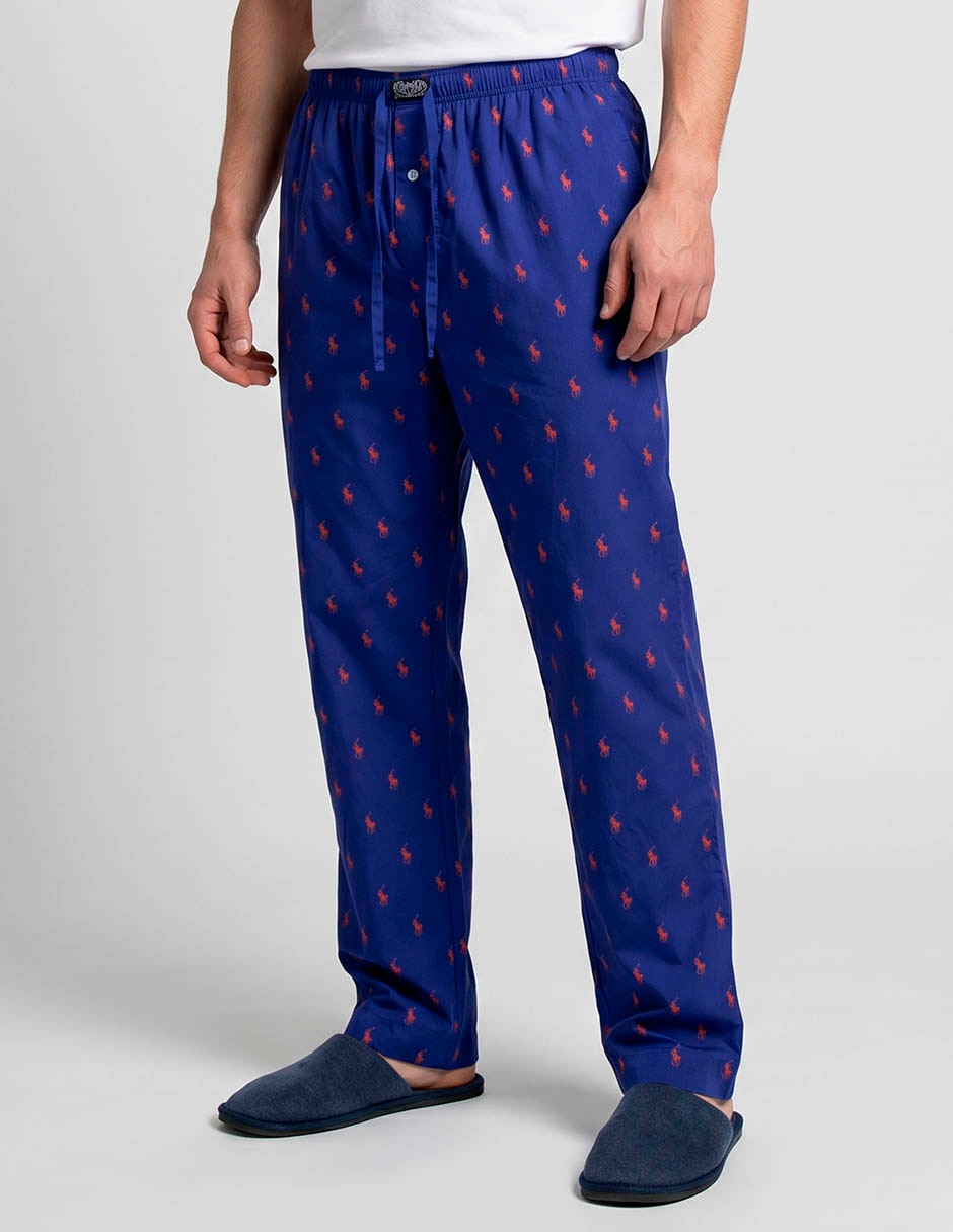 Pantalón pijama estampado logo de algodón para hombre