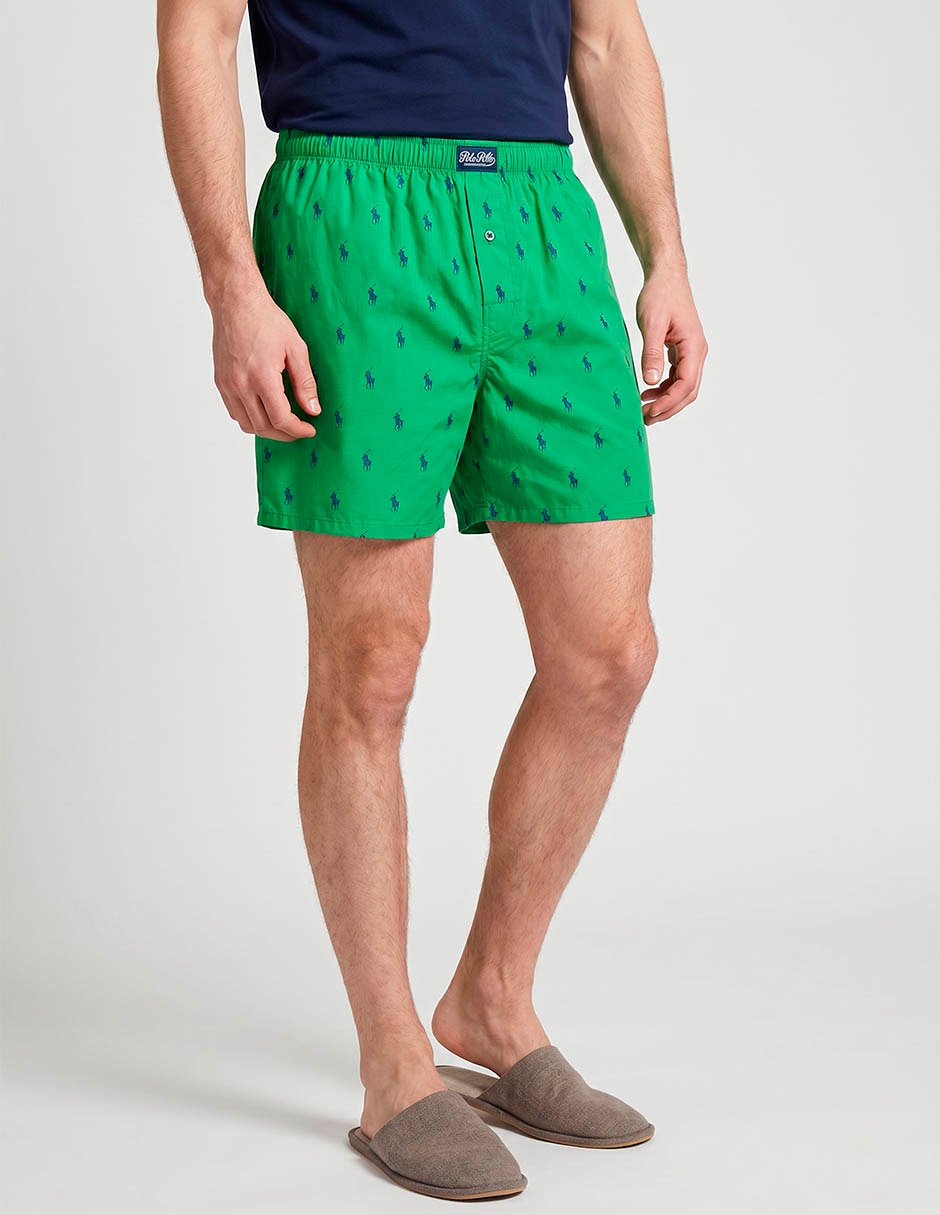 Pijama short estampado logo de algodón para hombre Pijama short estampado logo de algodón para hombre