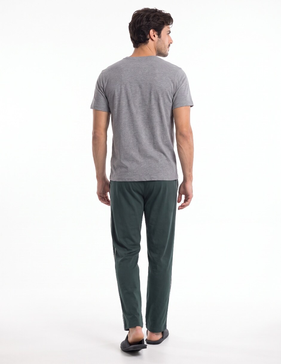Pantalón pijama de algodón para hombre 2