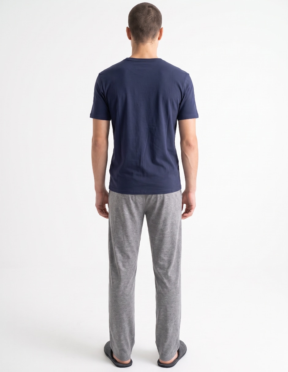 Playera pijama para hombre de algodón 2