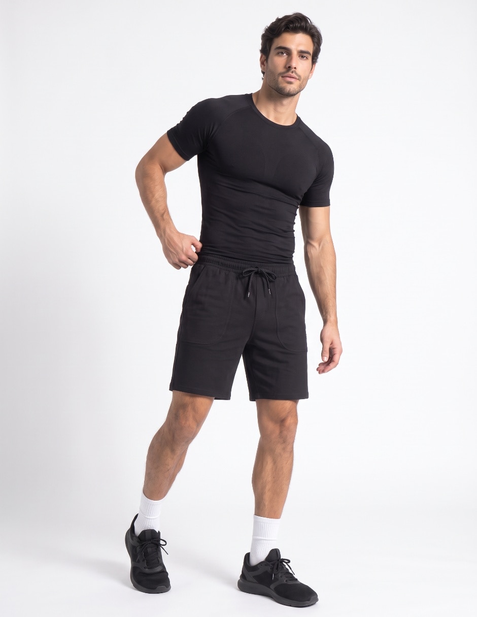 Pijama short de algodón para hombre 3
