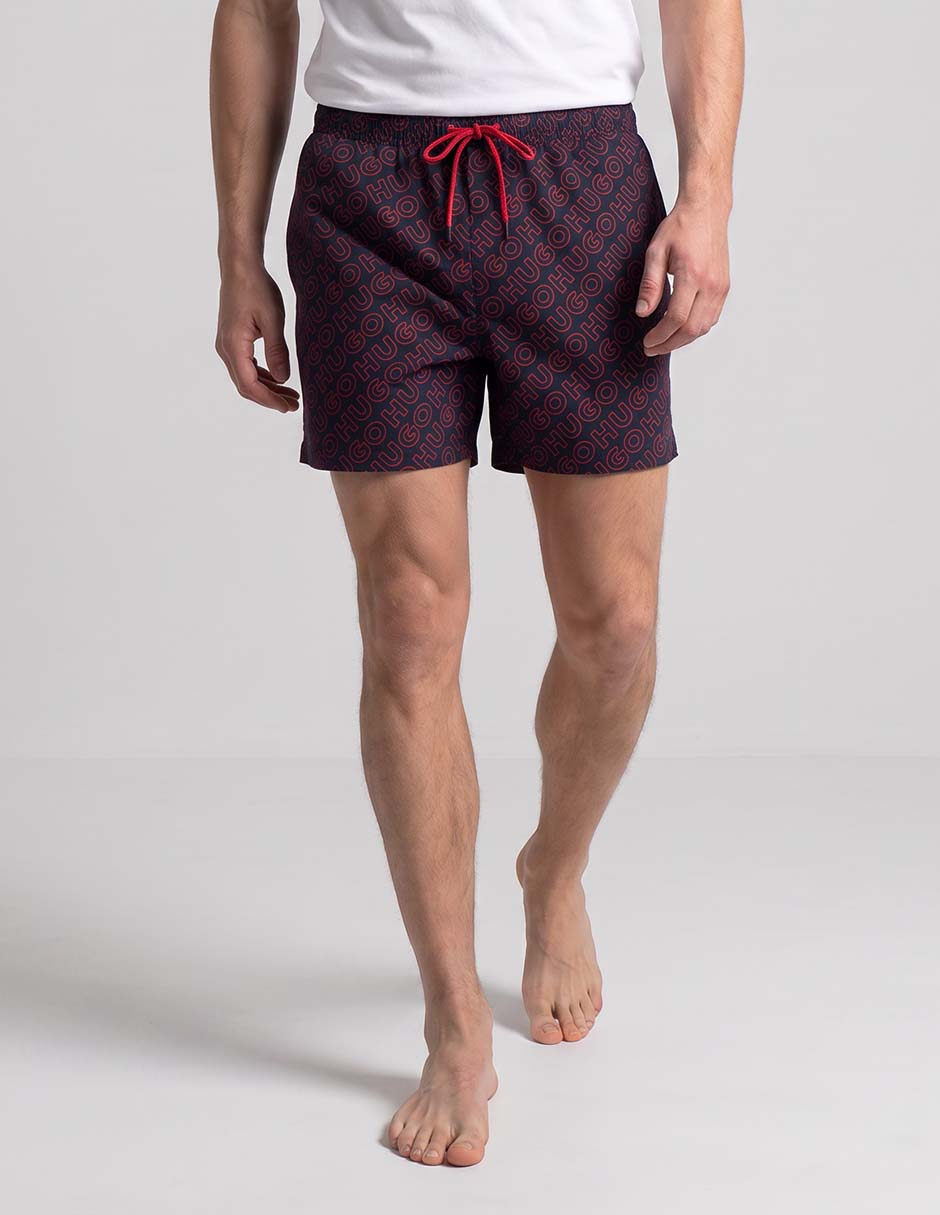 Pijama short estampado logo para hombre Pijama short estampado logo para hombre