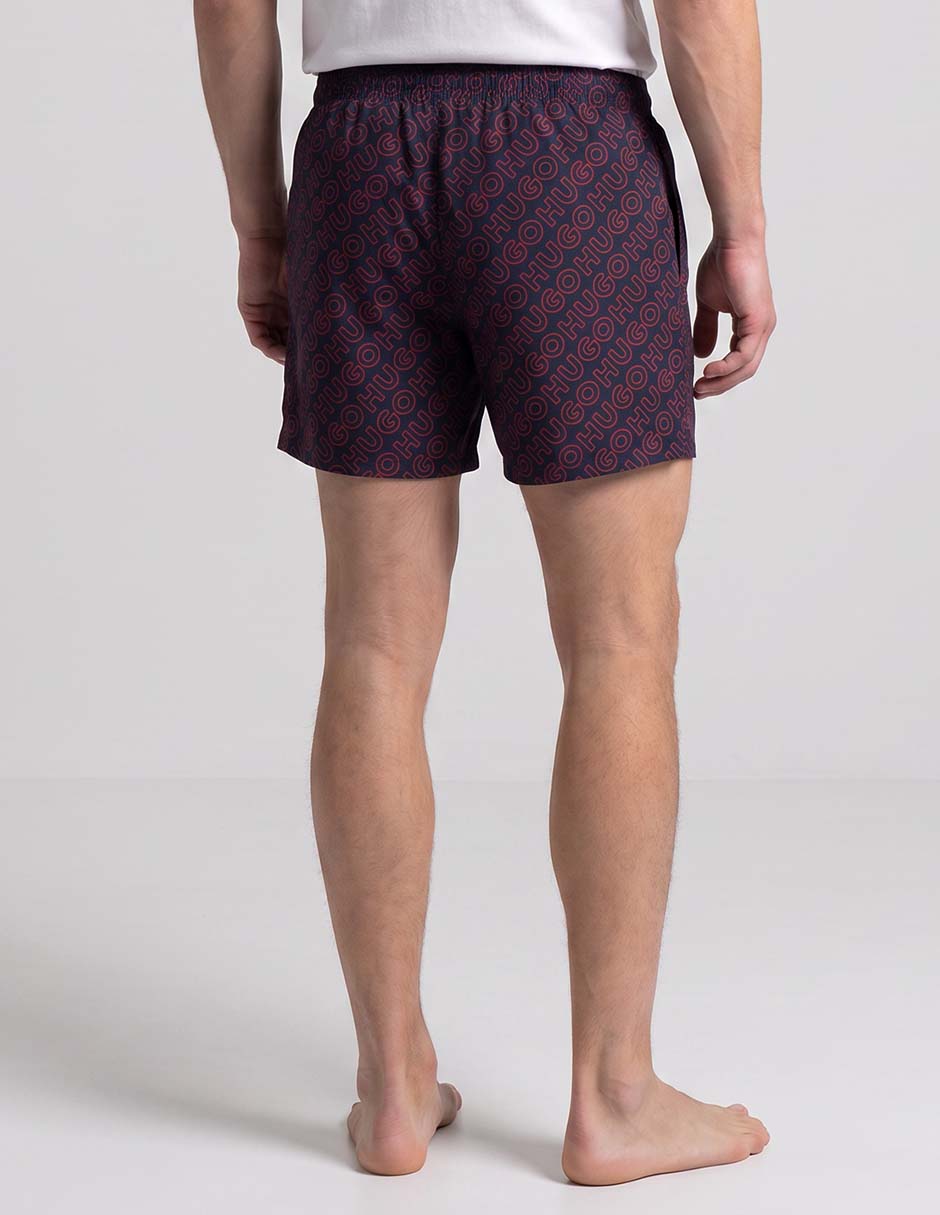 Pijama short estampado logo para hombre 2