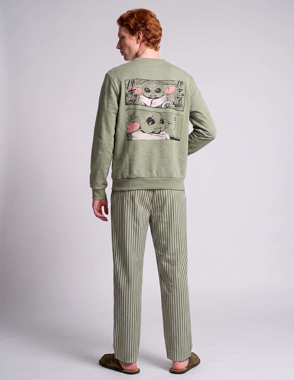 Conjunto pijama the mandalorian para hombre 4