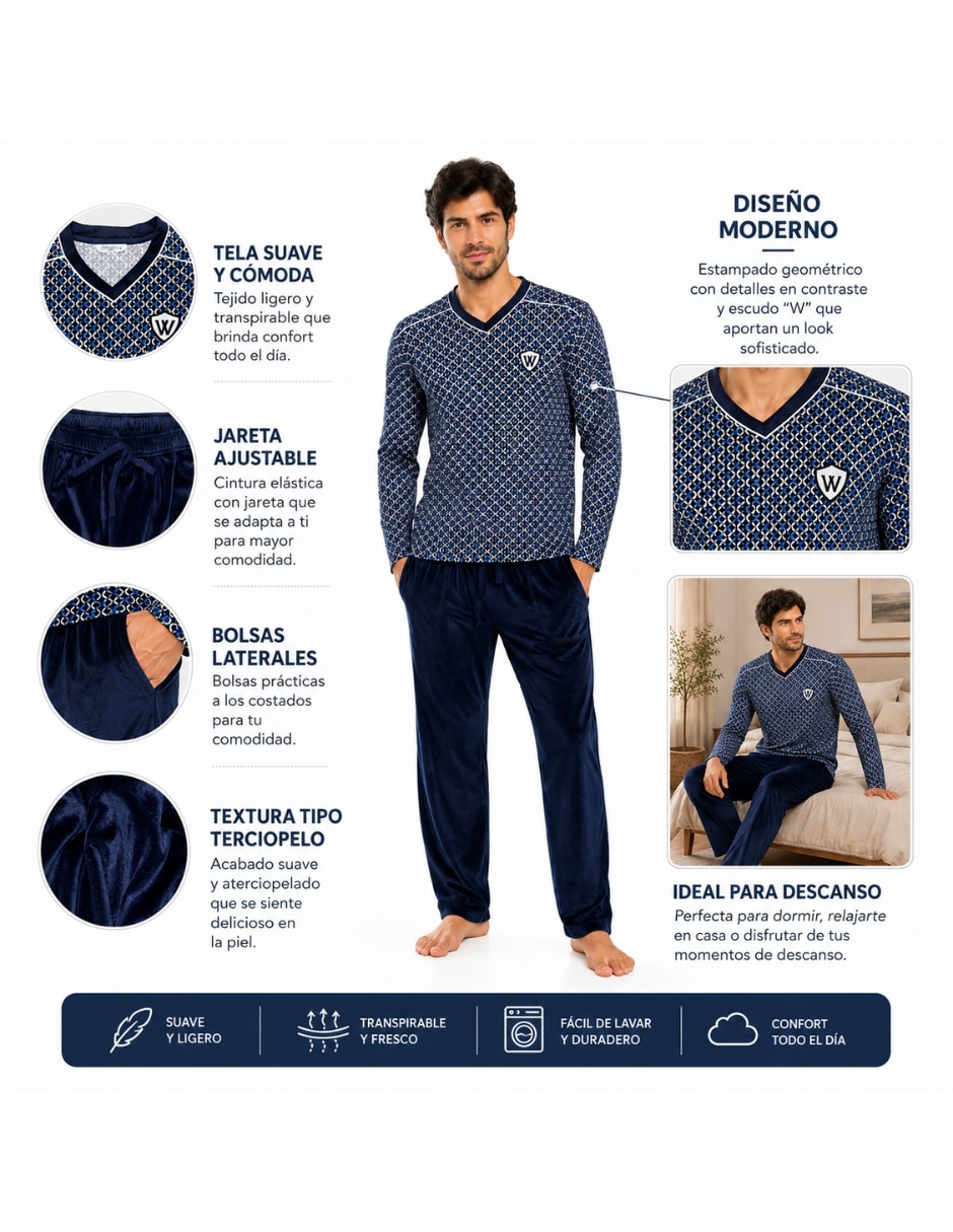 Conjunto pijama para hombre 3