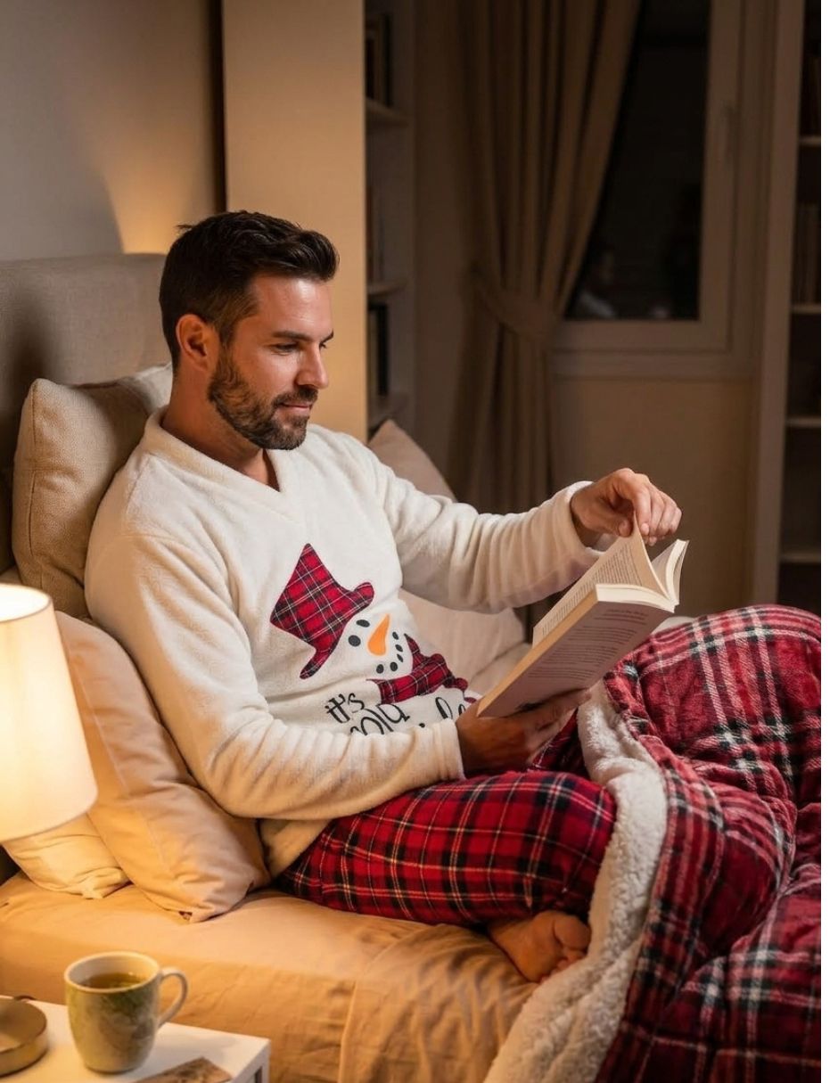 Conjunto pijama MONO DE NIEVE para hombre 2
