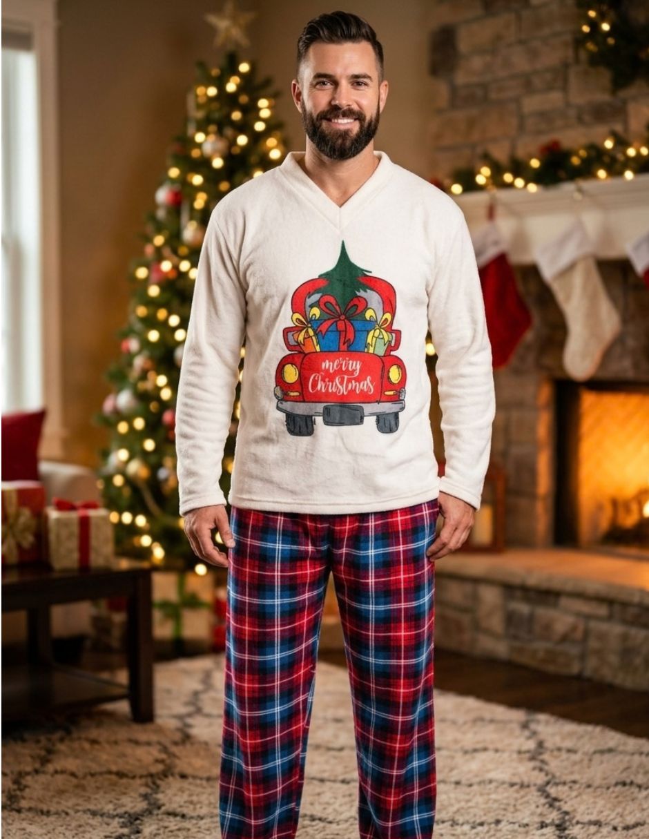 Conjunto pijama Navidad para hombre 4