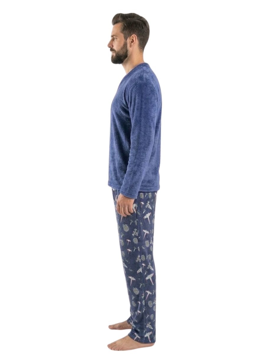 Conjunto pijama naves para hombre 2