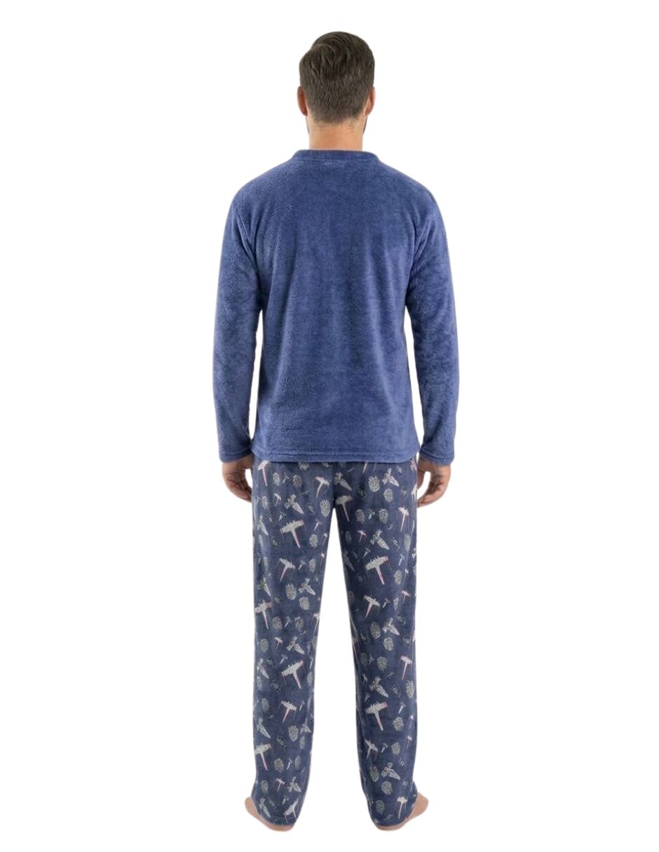 Conjunto pijama naves para hombre 3