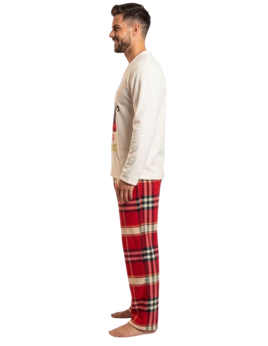 Conjunto pijama antinavidad para hombre 2
