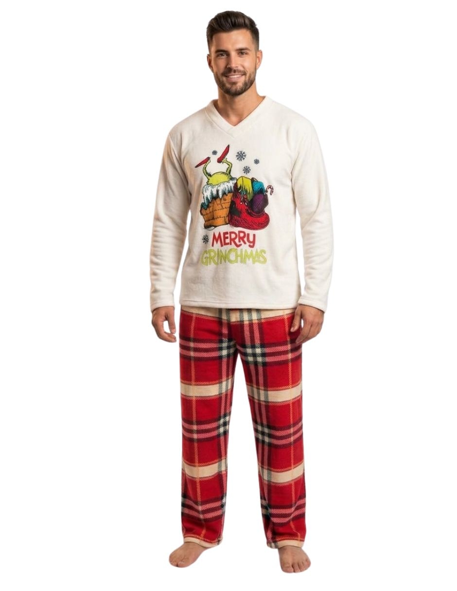 Conjunto pijama antinavidad para hombre 3
